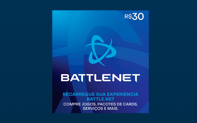 Cartão Presente Battle.Net – R$ 30 [Exclusivo Brasil]