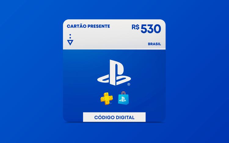 R$530 PlayStation Store - Cartão Presente Digital [Exclusivo Brasil]