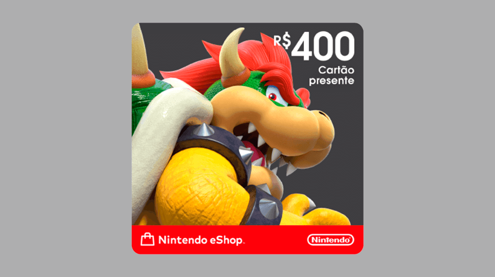 R$400 Nintendo eShop - Cartão Presente
