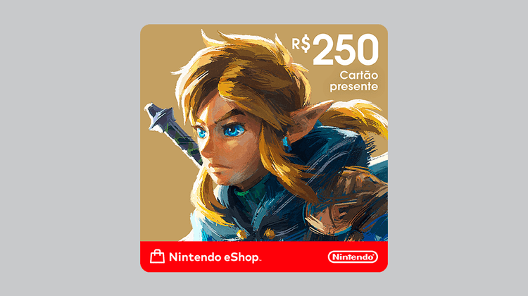 R$250 Nintendo eShop - Cartão Presente