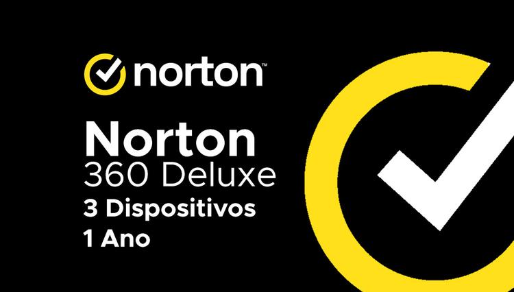 Norton 360 Deluxe - 3 Dispositivos - 1 Ano