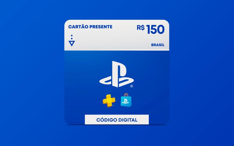 R$150 PlayStation Store - Cartão Presente Digital [Exclusivo Brasil]