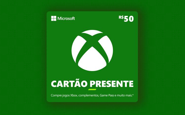 R$ 50 Gift Card Xbox -  Cartão Presente Digital